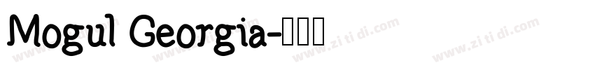 Mogul Georgia字体转换